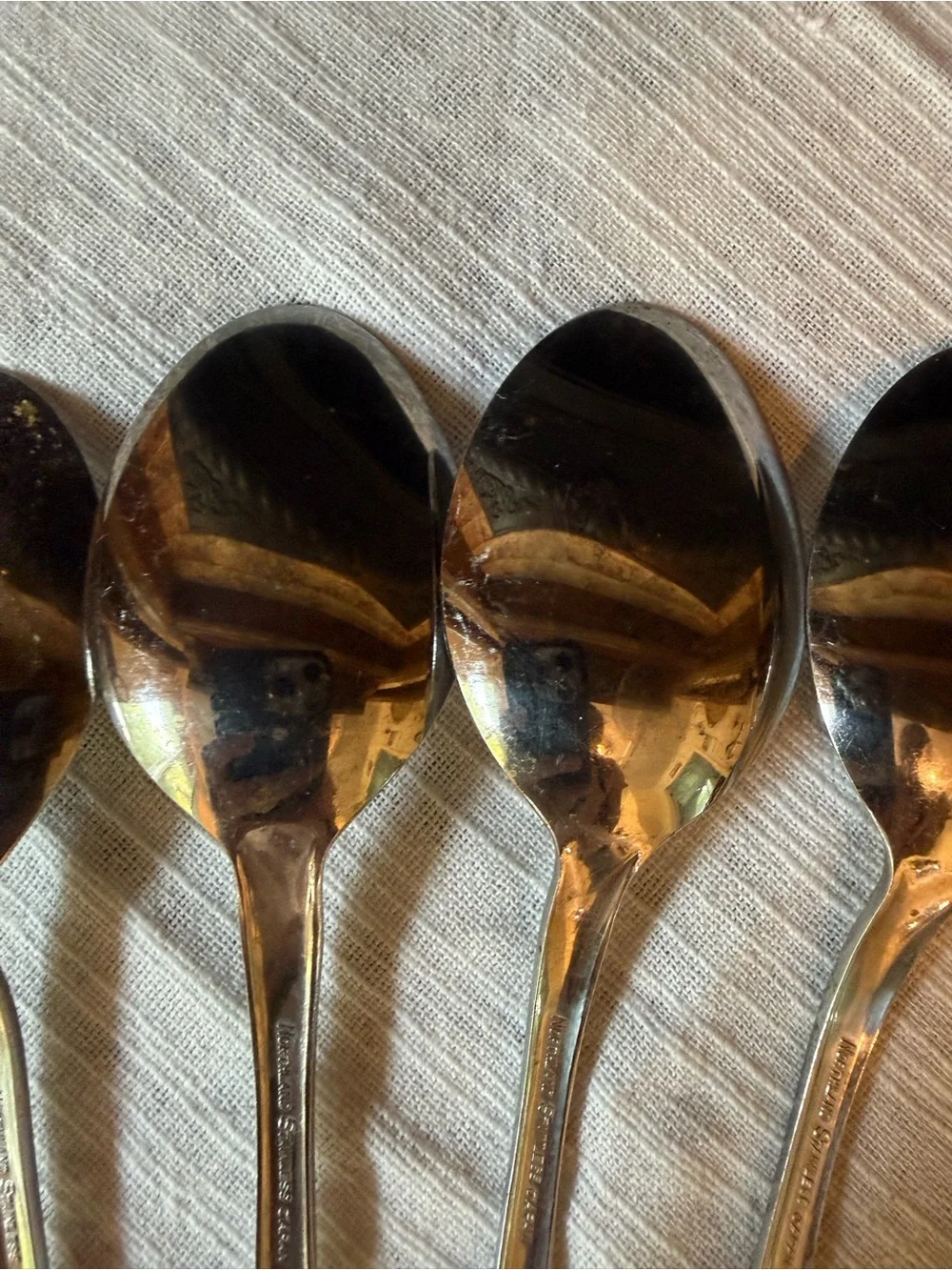 Vtg Oneida Northland Set of 8 Soup Spoons 7” Stainless Flatware Silverware Japan